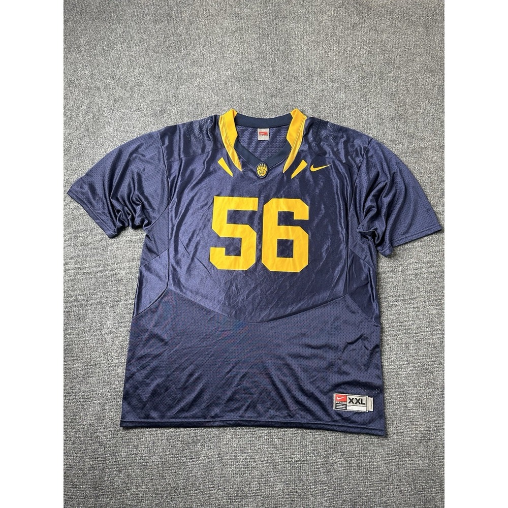 Mens Football Nike Cal Bears #56 Blue Yellow Jersey, Size XXL